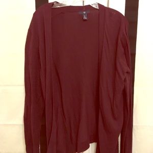 Long sleeve open cardigan